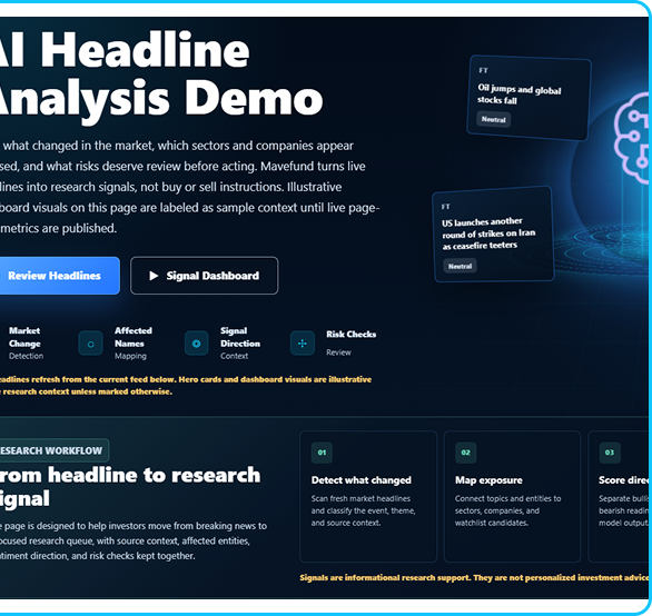 MaveFund – AI Investment Research Platform solution